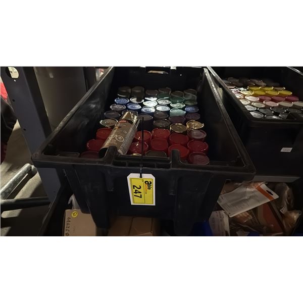 BIN OF ASSORTED KRYLON SPRAY PAINT *BIN NOT INCLUDED*