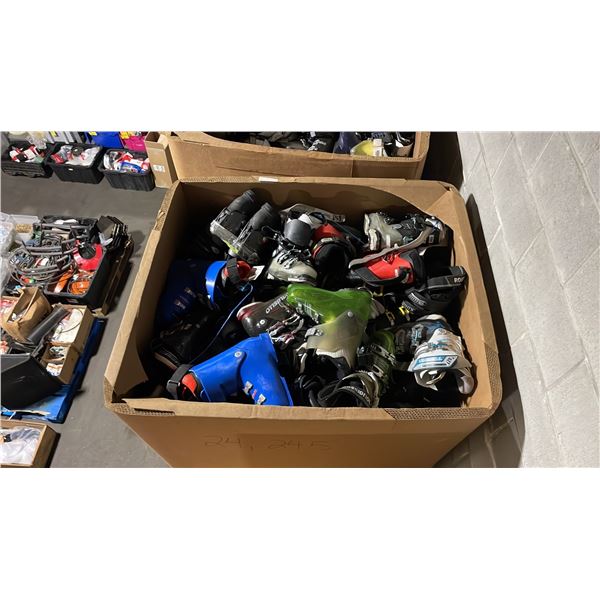 PALLET CRATE OF APPROXIMATELY 50 ASSORTED PAIRS OF SKI BOOTS *MUST TAKE ALL ON PALLET, PALLET CRATE