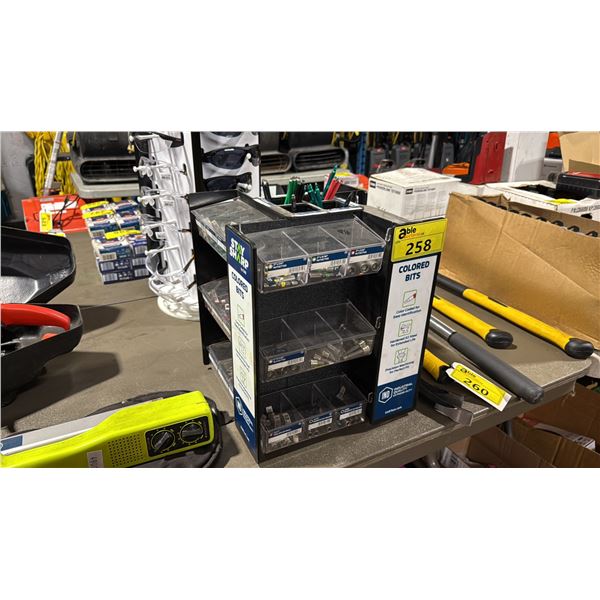 INDUSTRIAL QUALITY EXTREME HEAVY DUTY ROTATING BIT SORTER WITH ASSORTED NUTSETTER, IMPACT, & DRIVER