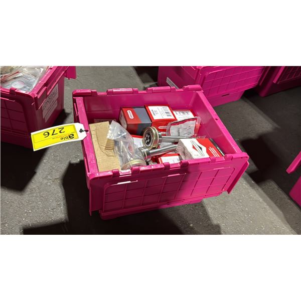 PINK BIN OF ASSORTED STIHL COMMERCIAL SMALL ENGINE PARTS / HARDWARE *BIN NOT INCLUDED*