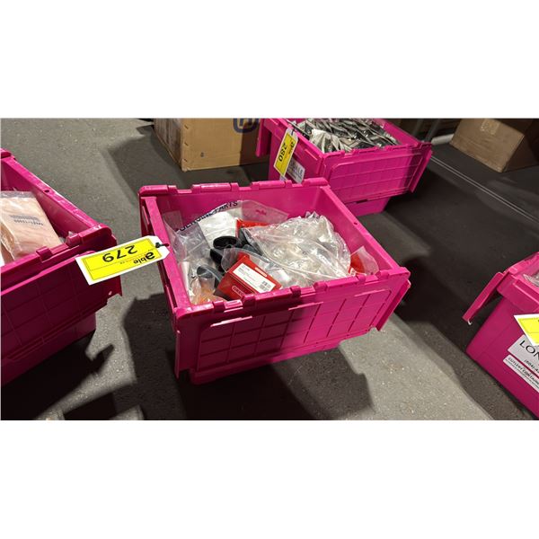 PINK BIN OF ASSORTED STIHL COMMERCIAL SMALL ENGINE PARTS / HARDWARE *BIN NOT INCLUDED*