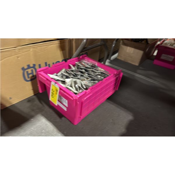 PINK BIN OF ASSORTED BOSCH COMMERCIAL SPARK PLUGS *BIN NOT INCLUDED*
