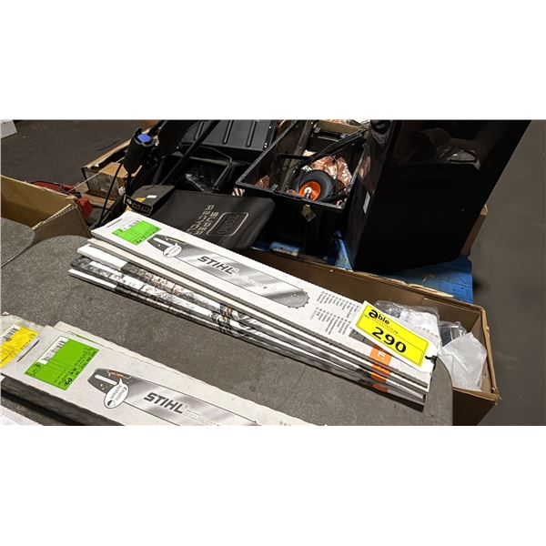 5 ASSORTED STIHL REPLACEMENT CHAINSAW GUIDE BARS