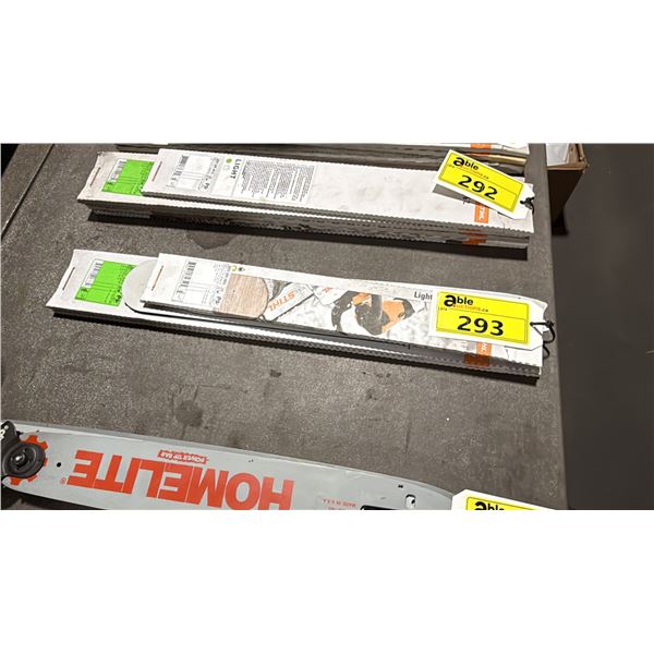 5 ASSORTED STIHL REPLACEMENT CHAINSAW GUIDE BARS