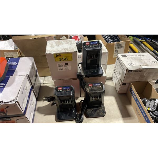 5 TORO FLEX-FORCE POWER SYSTEMS COMMERCIAL BATTERY CHARGERS *SOME IN BOX*