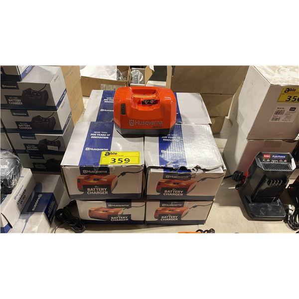8 HUSQVARNA BLI QC330 COMMERCIAL BATTERY CHARGERS *IN BOX*
