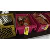 Image 1 : PINK BIN OF ASSORTED STIHL COMMERCIAL SMALL ENGINE PARTS / HARDWARE *BIN NOT INCLUDED*