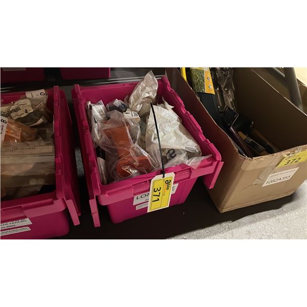 PINK BIN OF ASSORTED STIHL COMMERCIAL SMALL ENGINE PARTS / HARDWARE *BIN NOT INCLUDED*