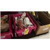 Image 1 : PINK BIN OF ASSORTED STIHL COMMERCIAL SMALL ENGINE PARTS / HARDWARE *BIN NOT INCLUDED*