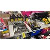 Image 1 : INDUSTRIAL PNEUMATIC CHISEL IN HARD TRANSPORT CASE, PT HEAT GUN, CRIMPING TOOL, BOX OF TAPE
