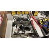 Image 2 : INDUSTRIAL PNEUMATIC CHISEL IN HARD TRANSPORT CASE, PT HEAT GUN, CRIMPING TOOL, BOX OF TAPE