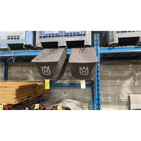 2 HUSQVARNA LAWN MOWER GRASS CATCHING BAGS