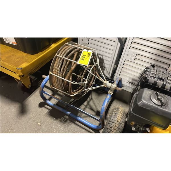 BLUE INDUSTRIAL HAND OPERATED DRAIN SNAKE