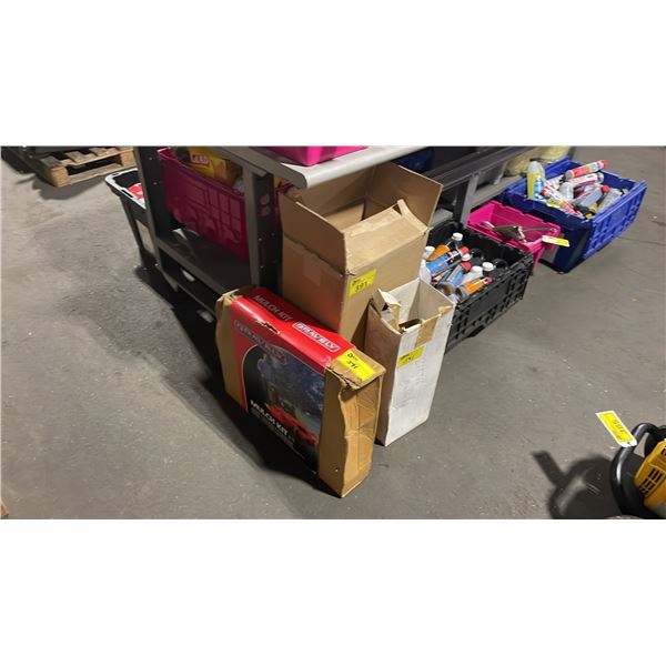 GRAVELY MULCH KIT & 2 BOXES OF ASSORTED SMALL ENGINE PARTS