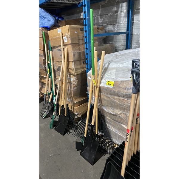 5 ASSORTED LANDSCAPERS COMMERCIAL YARD TOOLS