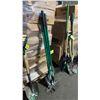 Image 2 : 4 ASSORTED LANDSCAPERS GREEN HANDLE FIBERGLASS COMMERCIAL YARD TOOLS