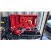 Image 1 : MILWAUKEE MXF301-0 MX FUEL HANDHELD CORE DRILL SYSTEM WITH 2 CHARGERS IN HARD TRANSPORT MOBILE