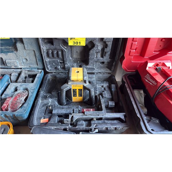 CST RL25HV SELF-LEVELING HORIZONTAL AND VERTICAL ROTARY LASER LEVEL IN HARD TRANSPORT CARRYING CASE