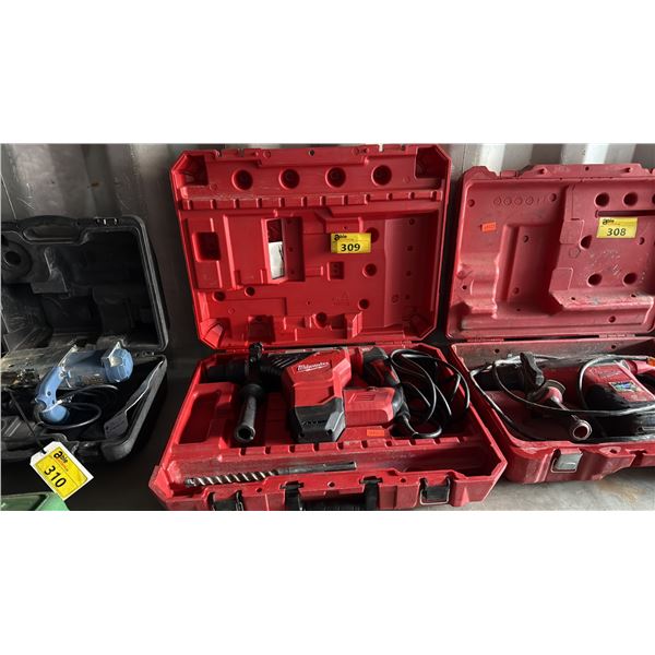 MILWAUKEE 5546-21 HEAVY DUTY 3/4" SDS MAX ROTARY HAMMER IN HARD TRANSPORT CARRYING CASE