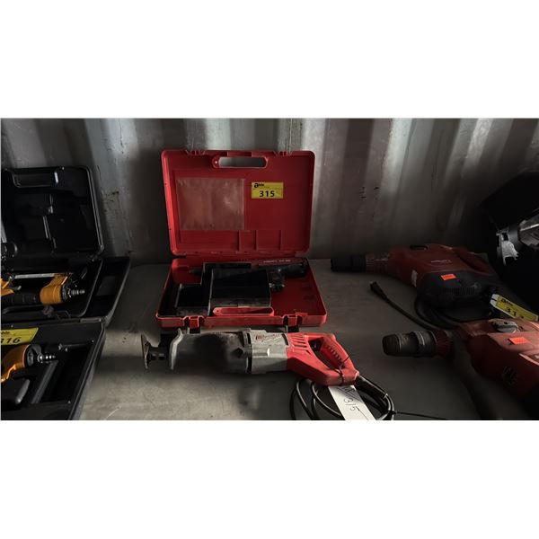 HILTI DX 36 SEMI-AUTOMATIC, POWDER-ACTUATED FASTENING TOOL & MILWAUKEE 6509-31 ELECTRIC CORDED
