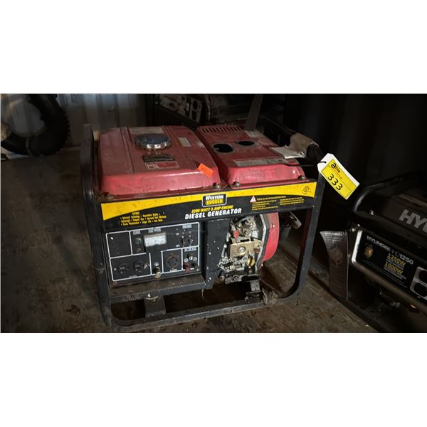 WESTERN RUGGED 2200W 3.8HP ENGINE DIESEL OPERATED PORTABLE ELECTRIC GENERATOR
