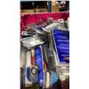 Image 2 : LARGE PINK BIN OF ASSORTED ELECTRICAL & BATHROOM SUPPLIES *BIN NOT INCLUDED*