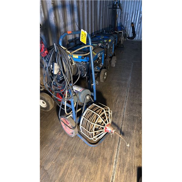 LEESON C4S17DB43A BLUE MOBILE COMMERCIAL DRAIN CLEANER