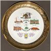 Image 2 : Decorative Collector Plates, Hand Shears, Pandora Cigar Box, Wood Face Art, Linens