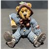 Image 15 : Boyds Bears Collection with Plush, Resin Figures and Floral Watercolour Art Signed 1996