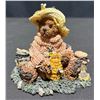 Image 19 : Boyds Bears Collection with Plush, Resin Figures and Floral Watercolour Art Signed 1996