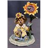 Image 22 : Boyds Bears Collection with Plush, Resin Figures and Floral Watercolour Art Signed 1996