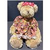 Image 4 : Boyds Bears Collection with Plush, Resin Figures and Floral Watercolour Art Signed 1996