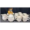 Image 1 : Keltcraft by Noritake Yesterday Irish Tea Set with Plates, Creamer, Sugar Bowl, Extras