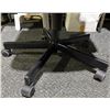 Image 4 : Black Faux Leather Swivel Office Chair With Armrests And Caster Base