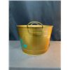 Image 10 : Tall Mosaic Vase with Faux Gold Floral Peacock Arrangement and Decorative Holiday Metal Bin
