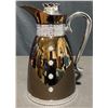 Image 1 : Thermos Flask Pitcher with Flower Knob and Chrome Handle, Insulated