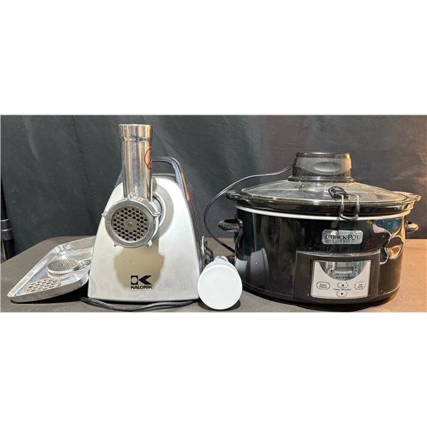 Kalorik Electric Juicer With Attachments and Crock-Pot Countdown Programmable Slow Cooker