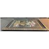Image 2 : Framed Embossed Floral Still Life Wall Art Plaque with Vase, Approx. 24" x 17.5"