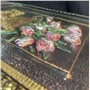 Image 3 : Framed Embossed Floral Still Life Wall Art Plaque with Vase, Approx. 24" x 17.5"