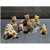 Image 1 : 9 Yorkshire Terrier Dog Figurines Assorted Poses and Sizes