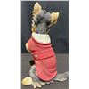 Image 3 : Yorkshire Terrier Dog Figurines Resin, One with Red Jacket, One with Red Collar