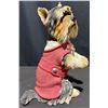 Image 4 : Yorkshire Terrier Dog Figurines Resin, One with Red Jacket, One with Red Collar