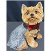 Image 6 : Yorkshire Terrier Dog Figurines Resin, One with Red Jacket, One with Red Collar