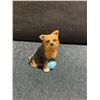 Image 2 : Yorkshire Terrier Figurine Collection With Keychain, Framed Portrait, 8 Pieces Total