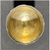 Image 9 : Victorian Edward Period His and Her Silver Wedding Chalices With Ivory Spheres, 203.2g Total