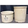 Image 1 : 2 Medalta Potteries Crocks Redcliff Alta. 5 Quart Marked Canada