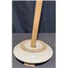 Image 4 : Ceramic Butter Churn with Wooden Dasher and Medalta Medicine Hat Mark, 16" High, 9.5" Diameter
