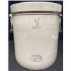 Image 1 : Medalta Potteries 5 Imperial Gallon Stoneware Crock with Handles, 13" x 14"