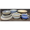 Image 1 : Giselle Studio Handcrafted Blue Stoneware Pottery Dinnerware Set