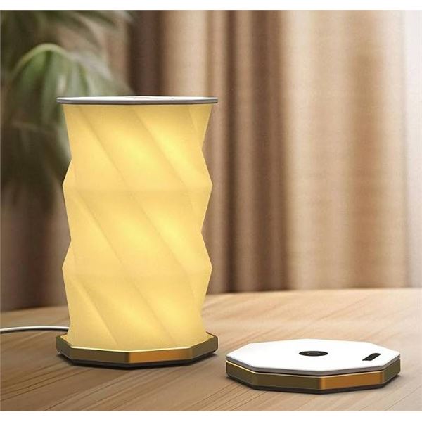 Portable USB-Charged Folding Table Lamp with Long Battery Life, Dimmable Rotating Folding Table Ligh